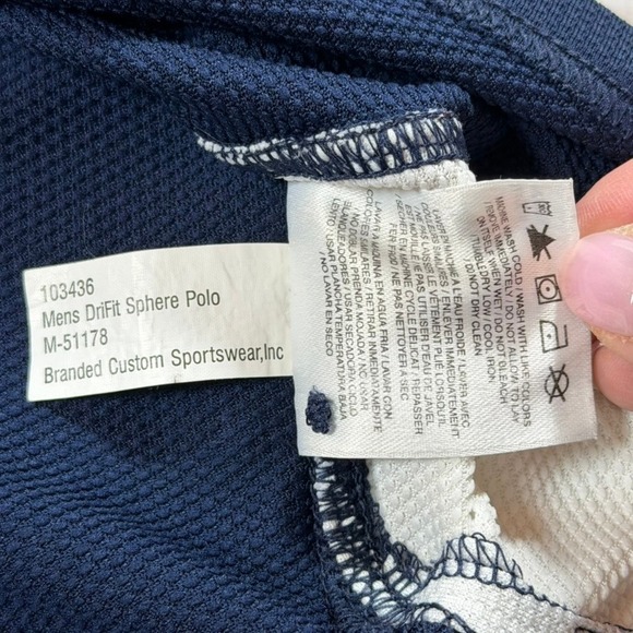 Nike Richmond Spiders Dri-Fit Sphere Polo Mens XL Navy Blue Excellent - Picture 7 of 7